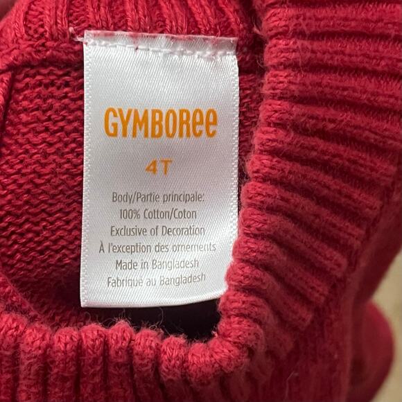 Gymboree Toddler Girl Scotty Dog Red Sweater Dress Size 4T Holiday Christmas - Picture 4 of 5